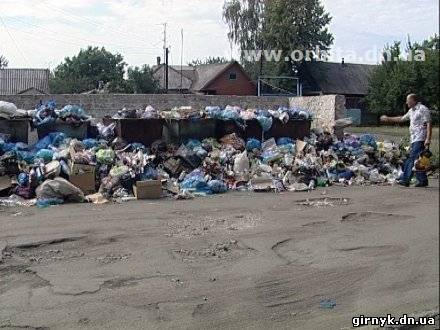Родинское вновь утопает в мусоре (фото)