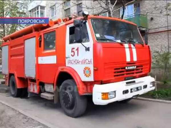 Опубликовано видео пожара в Покровске, в результате которого погиб человек