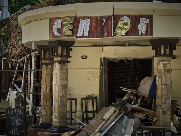 Что осталось от кафе «Сепар» после взрыва в оккупированном Донецке