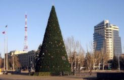 На Новый Год в Донецке установят 50 ёлок