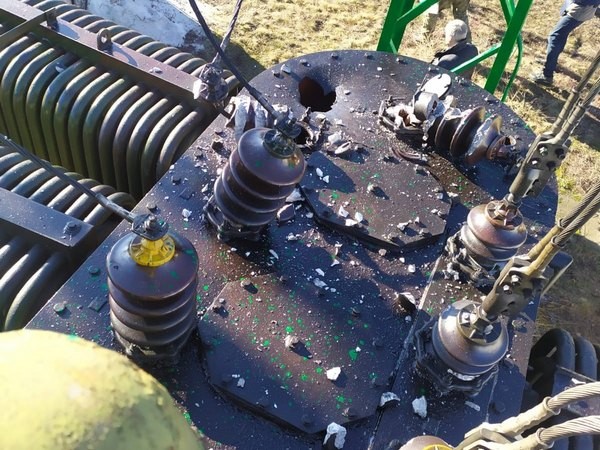 Как после обстрела выглядит оборудование на насосной станции Первого подъема Южно-Донбасского водопровода