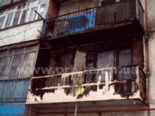 В Красноармейске из-за салюта в новогоднюю ночь горели балконы многоэтажного дома (фото)