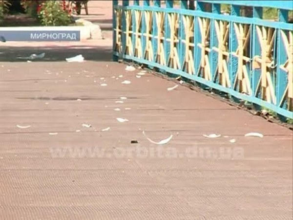 В Мирнограде орудуют вандалы
