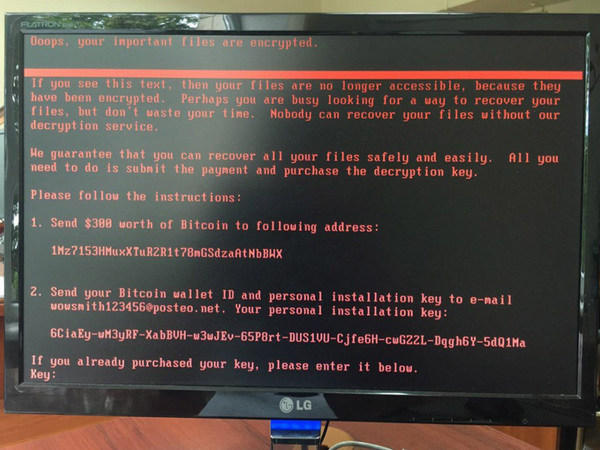 Украину беспощадно атакует компьютерный вирус Petya.A
