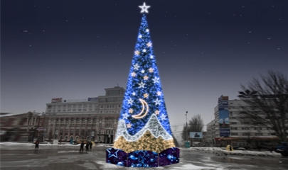 Фотографии главной новогодней елки Донецка-2013 (фото)