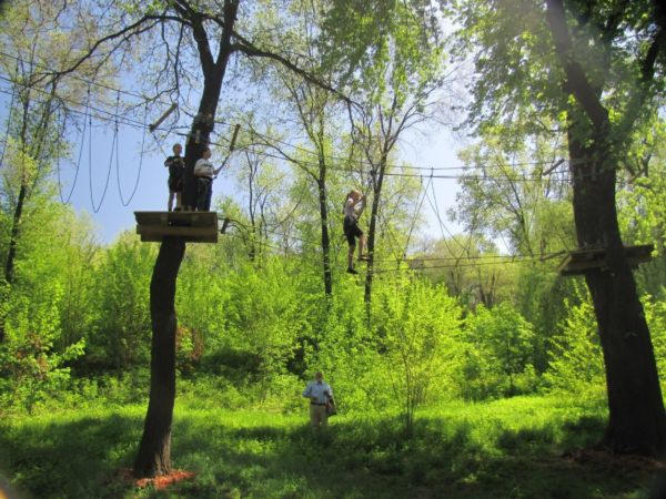 Веревочный парк "Лень в пень" в Щербакова продолжает расти (фото)