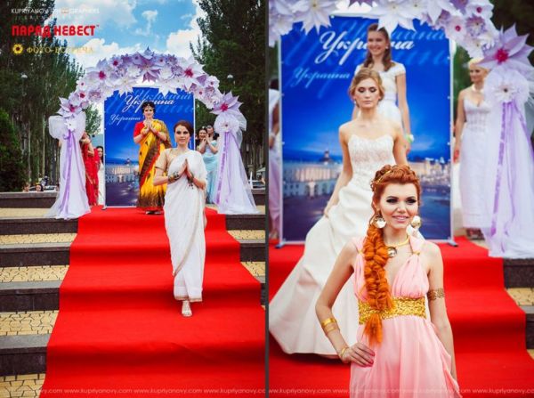 Парад невест в Донецке (фото + видео)