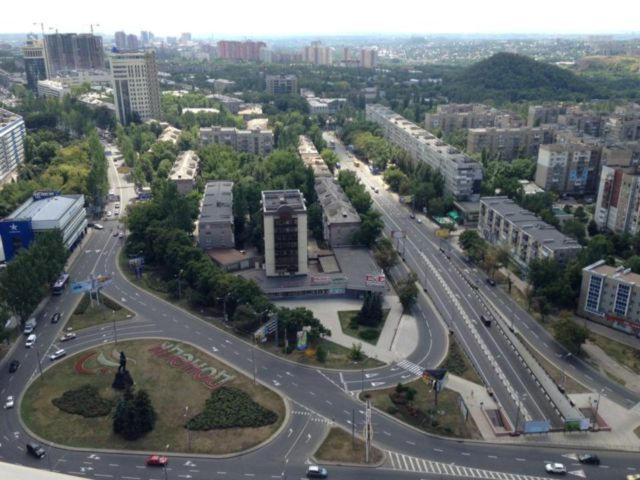 Сердце Донецка с высоты 22-го этажа (фото)