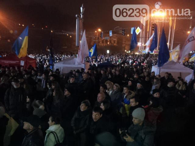 Студенты из Новогродовки принимают участие в киевском "Евромайдане" (фото)