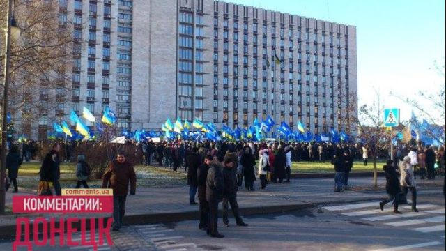 Анатомия донецкого "протеста" сторонников "Партии Регионов" (фото, видео)