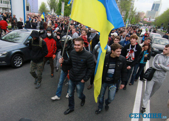 Кровавый митинг в Донецке (фото, видео)