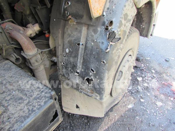 Шокирующие кадры с места расстрела водителей грузовиков в районе Красноармейска (фото, видео)