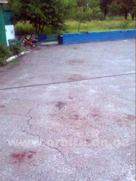 Побоище со стрельбой в Красноармейске: лужи крови и трое пострадавших (фото)