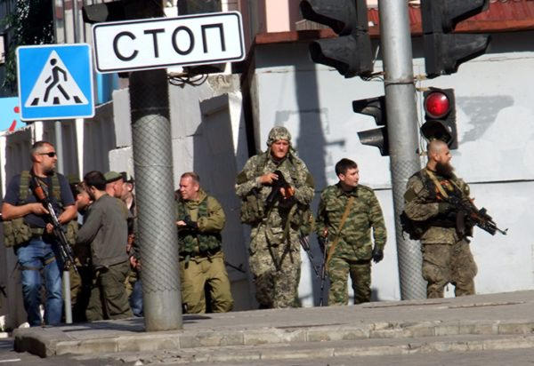 Стрельба в центре Донецка (фото, видео)