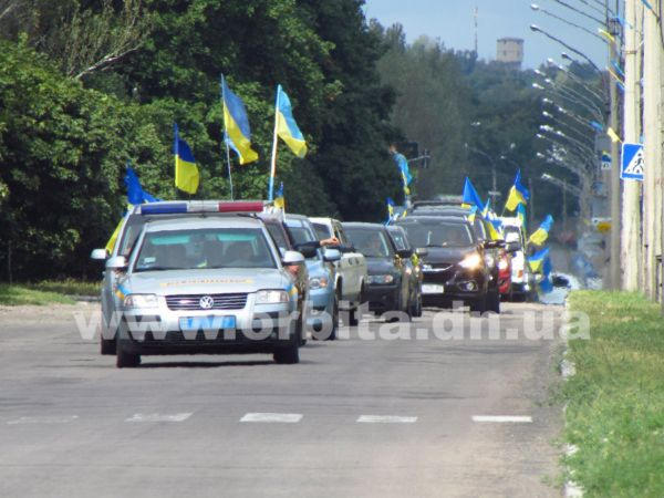 Автопробег за единую Украину в Красноармейске (фото)