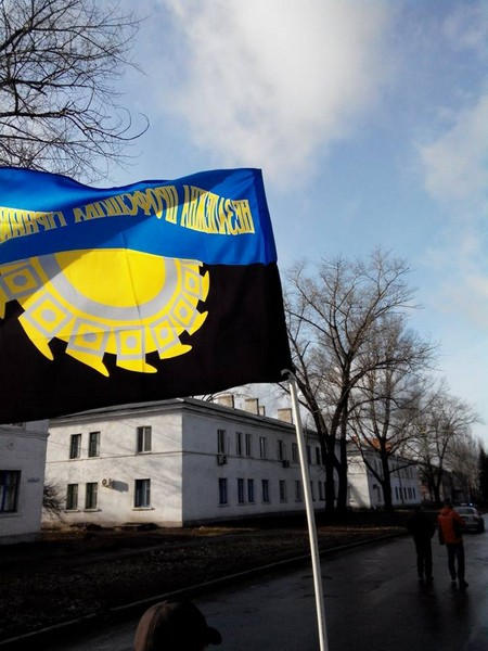 В Доброполье протестуют шахтеры (фото, видео)
