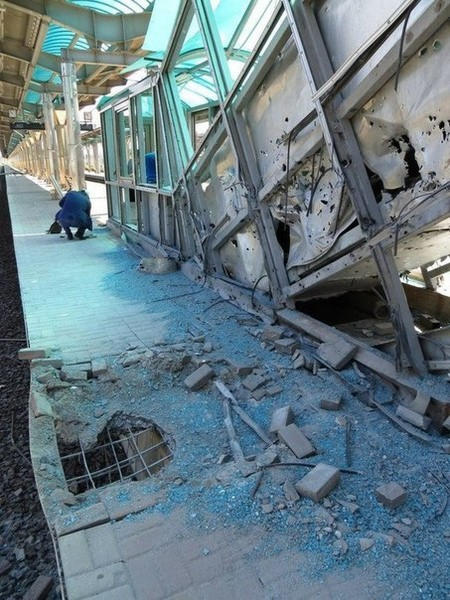 Как выглядит железнодорожный вокзал в Донецке разрушенный войной (фото)