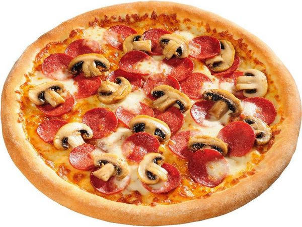 пицца с грибами и сыром
