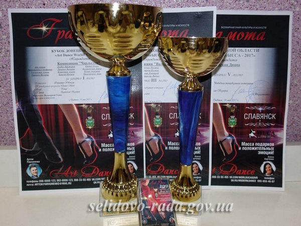 Танцоры из Селидово завоевали награды на Чемпионате танца Art Dance World UCA