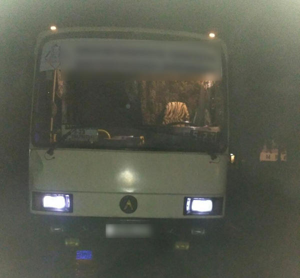 В Мирнограде женщина, попав под колеса автобуса, получила травму головы и перелом руки