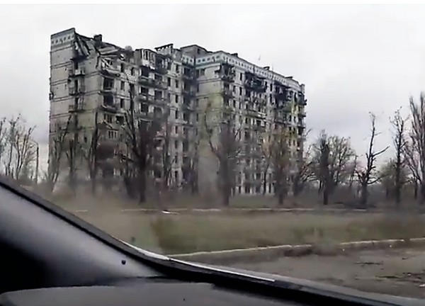 Как выглядит «дорога смерти» в Донецке