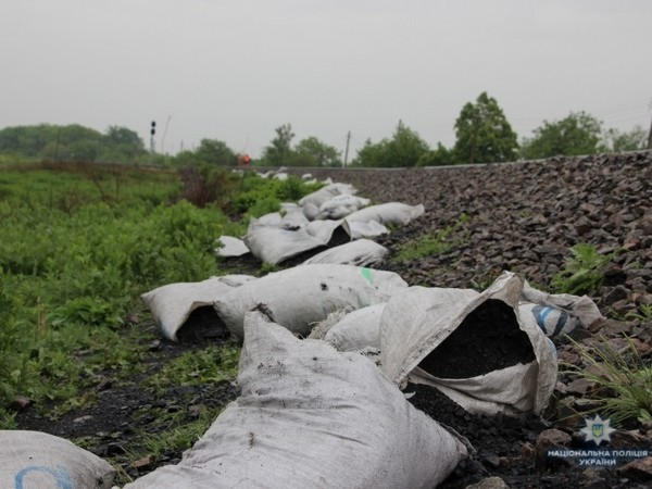 В Покровском районе трое парней украли из грузового поезда 19 тонн угля