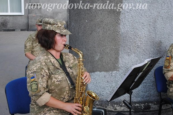 В Новогродовке прошел концерт военного оркестра
