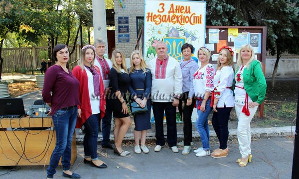 Как в Горняке отметили государственные праздники Украины