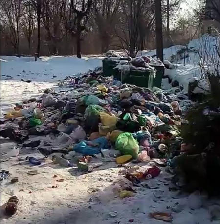 В некоторых районах оккупированного Донецка не вывозят мусор с прошлого года