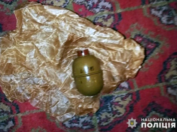 Житель Новогродовки четыре года хранил в своей спальне гранату