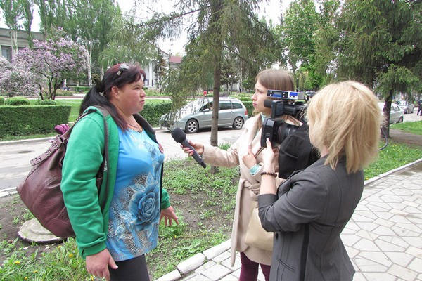 Жители Покровска вышли на «водный» митинг
