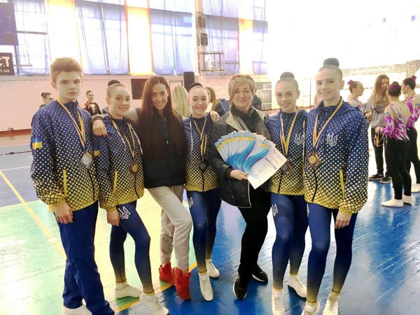 Спортсменки из Горняка успешно выступили на чемпионате Украины по спортивной аэробике и фитнесу
