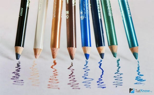 Разновидности карандашей для глаз и способы их нанесения