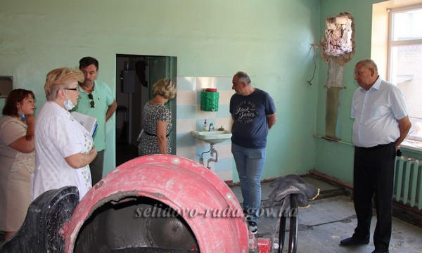 В Селидово продолжается ремонт помещения для отделения экстренной неотложной медицинской помощи