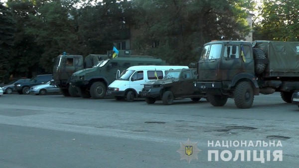 Полицейские и нацгвардейцы провели масштабную отработку Горняка и Украинска