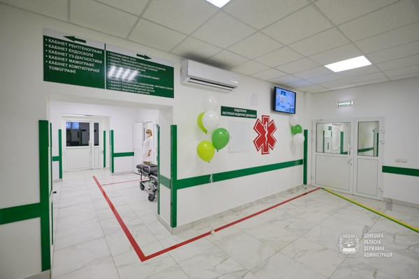 В Селидово открыли современное отделение экстренной медицинской помощи