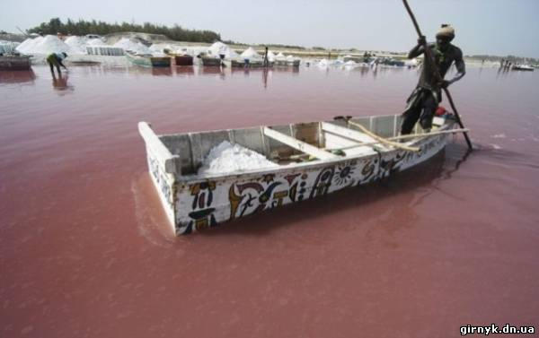 В Сенегале нашли клубничное озеро (фото)