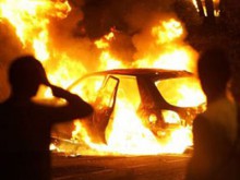 В Красноармейске снова сожгли автомобиль бизнесмена (+ видео)