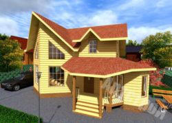 Строительство дома из изоцилиндрованного бревна и профилированного бруса