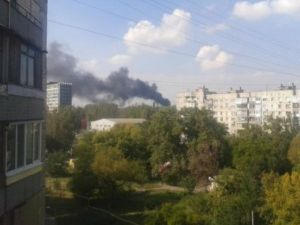 Многострадальный Донецк снова в огне (фото, видео)