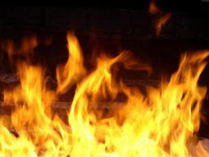В результате пожара в Красноармейске пострадали летняя кухня, гаражи и автомобиль