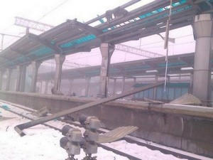 Как выглядит новый железнодорожный вокзал Донецка после артобстрелов (фото)