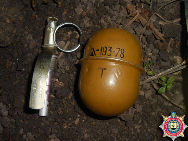 Житель Селидово «на всякий случай» закопал гранату в огороде