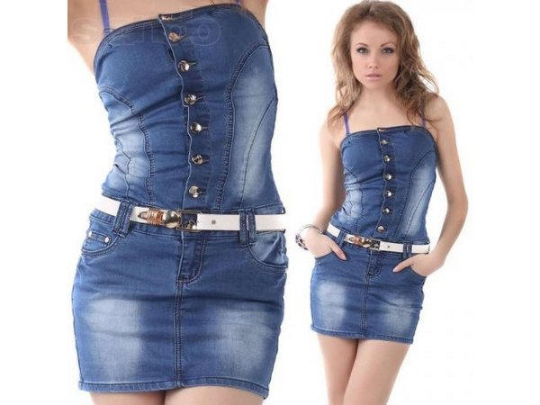 джинсовые платья для женщин