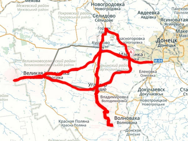 Какие дороги вблизи Горняка, Селидово и Украинска опасны для движения