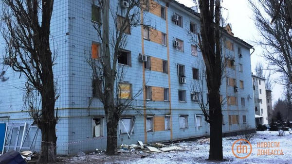 Последствия взрыва в Донецке