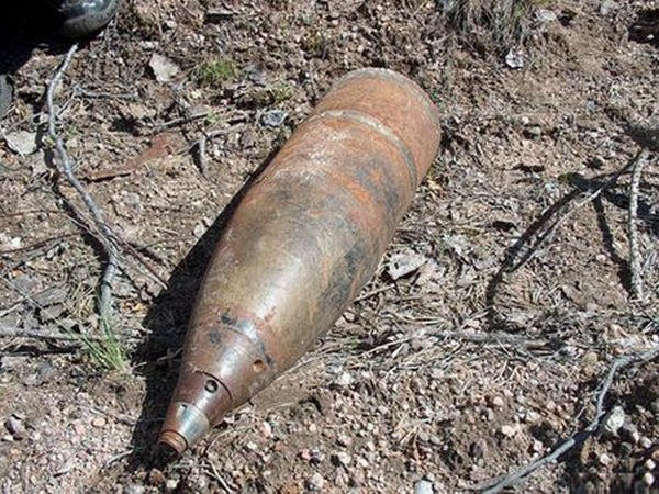 Вблизи железнодорожной станции Гродовка обнаружен крупнокалиберный снаряд