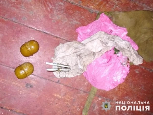 Житель Кураховки в тайнике под полом хранил гранаты и боеприпасы