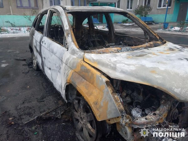 В Покровске ищут свидетелей поджога депутатского автомобиля