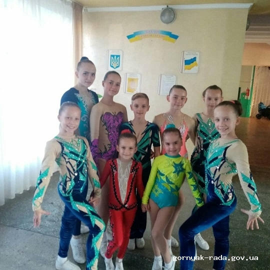 Спортсмены из Горняка заняли второе место на Кубке Донецкой области по спортивной аэробике